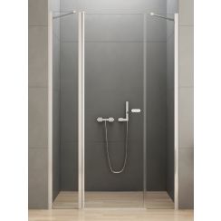 New Trendy New Soleo douchedeur 110 cm kantelbaar chroom glans/helder glas D-0171A