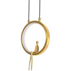 Moosee Boy hanglamp 1x9 W gouden MSE1501100461