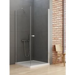 New Trendy New Soleo douchecabine 100x100 cm vierkant chroom glans/helder glas D-0142A/D-0089B