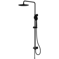 LaVita Orion doucheset wand met regendouche zwart 5900378346166