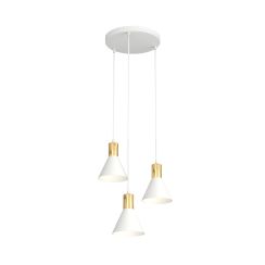 Emibig Rosa hanglamp 3x10 W wit 1389/3PREM