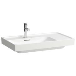 Laufen Meda wastafel 80x46 cm rechthoekig klassiek-meubel wit glans H8171164001041