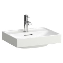 Laufen Meda wastafel 45x35 cm rechthoekig klassiek wit glans H8161114001091