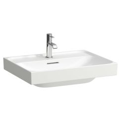 Laufen Meda wastafel 60x46 cm rechthoekig klassiek-meubel wit glans H8101130001041