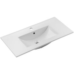Comad Dance White wastafel 62x40 cm rechthoekig meubel wit glans CFP - 8009 DANCE 80