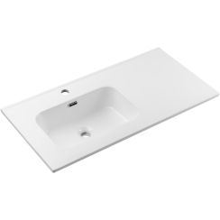 Comad Go 2 wastafel 91x46 cm rechthoekig meubel wit glans GO 2 90CM L DP ( E-8095-90L )