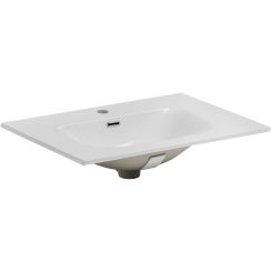 Comad Sky wastafel 71x46 cm rechthoekig meubel wit glans SKY 70/DP- 8099