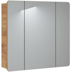 Comad Aruba kast 80x16x75 cm met spiegel eik ARUBA 843 -80CM FSC