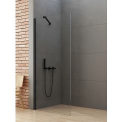 New Trendy New Soleo Black inloopdouchewand 110 cm zwart mat/helder glas K-0771