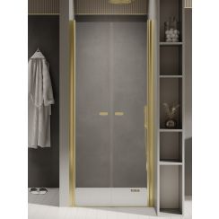 New Trendy New Soleo Light Gold douchedeur 80 cm kantelbaar gouden glans/helder glas D-0455A