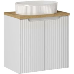 Set kast Comad Nova White NOVA WHITE 82-60-2D, wastafel Comad Beyond BEYOND 5 WHITE ( E-6564 ), NOVA OAK A 89-60
