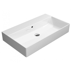 GSI Kube X wastafel 80x47 cm rechthoekig meubel wit glans 9422011