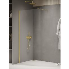 New Trendy New Soleo Light Gold inloopdouchewand 90 cm gouden glans/helder glas K-2095-WP