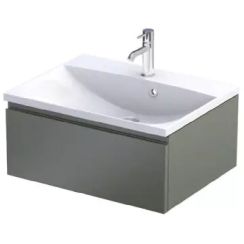 Oristo Brylant kast 59.6x45.5x25 cm hangend onder de wastafel groen OR36-SD1S-60-17