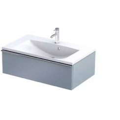 Oristo Etna kast 79.6x45.5x25 cm hangend onder de wastafel blauw OR52-SD1S-80-16