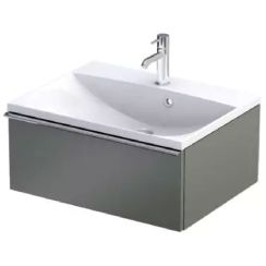 Oristo Etna kast 59.6x45.5x25 cm hangend onder de wastafel groen OR52-SD1S-60-17