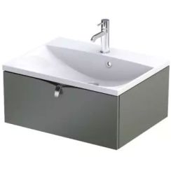 Oristo Siena kast 59.6x45.5x25 cm hangend onder de wastafel OR45-SD1S-60-17
