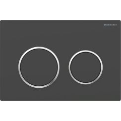 Geberit Omega20 spoelknop voor het toilet zwart 115.085.14.1