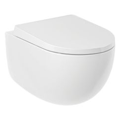 Kludi Resa D toiletpot hangend zonder kraag met vortexspoeling wit glans 24WCW0243