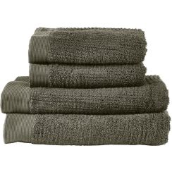 Zone Denmark Classic handdoekenset 140x70 cm katoen groen 28639