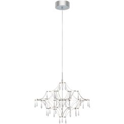 Markslöjd Efesos hanglamp x14 W staal-doorzichtig 108869