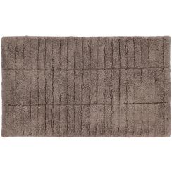 Zone Denmark Tiles badkamermatje 80x50 cm rechthoekig bruin 26452