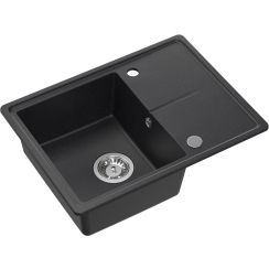 Quadron Tony graniteq spoelbak 60x45 cm zwart HTO6045CZK