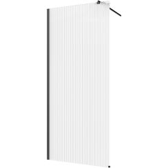 Invena inloopdouchewand 110 cm zwart halfmat/ AK-32-115