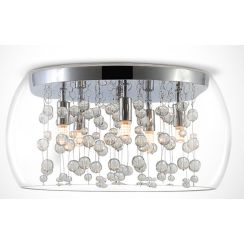 One Light Fotoni plafondlamp 5x9 W chroom 62166B