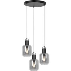 Kaja Denis hanglamp 3x15 W zwart-grafiet K-5262
