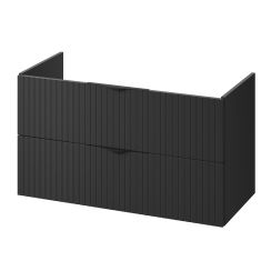 Cersanit Tirso kast 99.4x44.6x57.2 cm hangend onder de wastafel zwart S1017-012