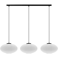 Kaja Peso hanglamp 3x15 W wit-zwart K-5672