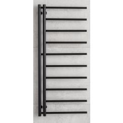 P.M.H. Apollo badkamerverwarming ladder 114x50 cm zwart AP1B-L