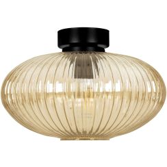 Kaja Drop plafondlamp 1x15 W zwart-amber K-5674