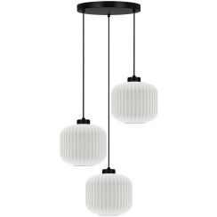 Kaja Sparta hanglamp 3x15 W wit-zwart K-5644