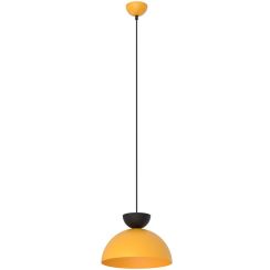 Emibig Lunaro hanglamp 1x12 W zwart-geel 1474/1S