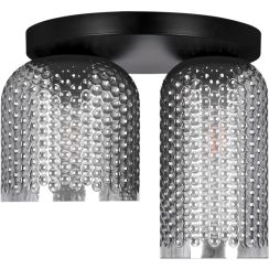 Kaja Inga plafondlamp 2x15 W zwart-grafiet K-5634