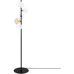 Kaja Saturno staanlamp 5x10 W zwart-doorzichtig-amber K-5698