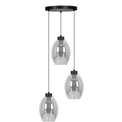 Kaja Balbo hanglamp 3x15 W zwart-bedampt K-5722