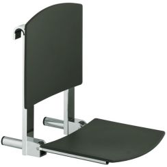 Keuco Plan Care douchezitje chroom-zwart 34981010037