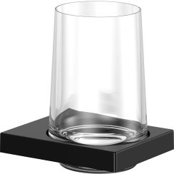 Keuco Edition 11 beker voor tandenpoetsen zwart-doorzichtig 11150379000