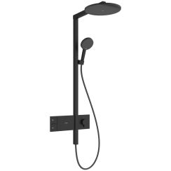 Hansgrohe Raindance Alive S doucheset wand met thermostaat met regendouche zwart 24583670