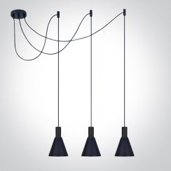 One Light Tala hanglamp 3x10 W zwart 63122B/B