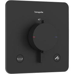Hansgrohe Ecostat Comfort Q bad- en douchekraan inbouw met thermostaat zwart 33717670