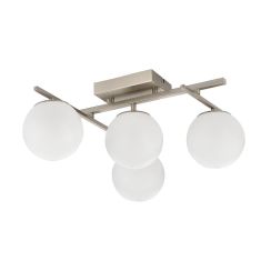 Zuma Line Nebula plafondlamp 4x40 W wit-nikkel MS223141-SN