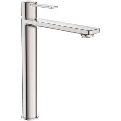 Roca Targa wastafelkraan staand staal A5A345FSM0
