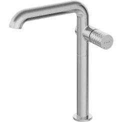 Deante Silia Hexa wastafelkraan staand staal BHS_F24K
