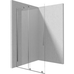 Deante Prizma inloopdouchewand 140 cm chroom glans/helder glas KTJ_034R