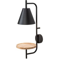 Rabalux Azome wandlamp 1x15 W zwart-hout 71293