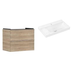 Set kast Hansgrohe Xelu Q 54029000, wastafel Hansgrohe Xelu Q 61031450